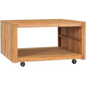 vidaXL Salongbord 80x80x40 cm heltre teak