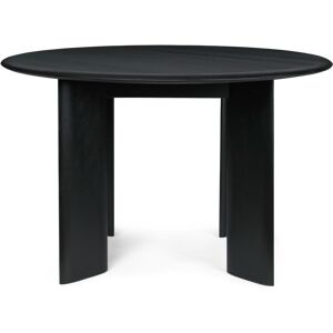 ferm LIVING Bevel spisebord rundt Black Oiled Beech, Ø 117 cm