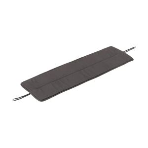 Muuto Linear Steel Bench Pad benkepute 110x32,5 cm Dark grey