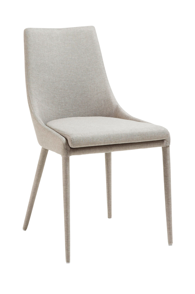 DANT stol, lys grå tekstil, 2-pk Lys grå