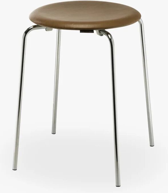 Fritz Hansen DOT, Valnøtt eleganse skinn / chrome base