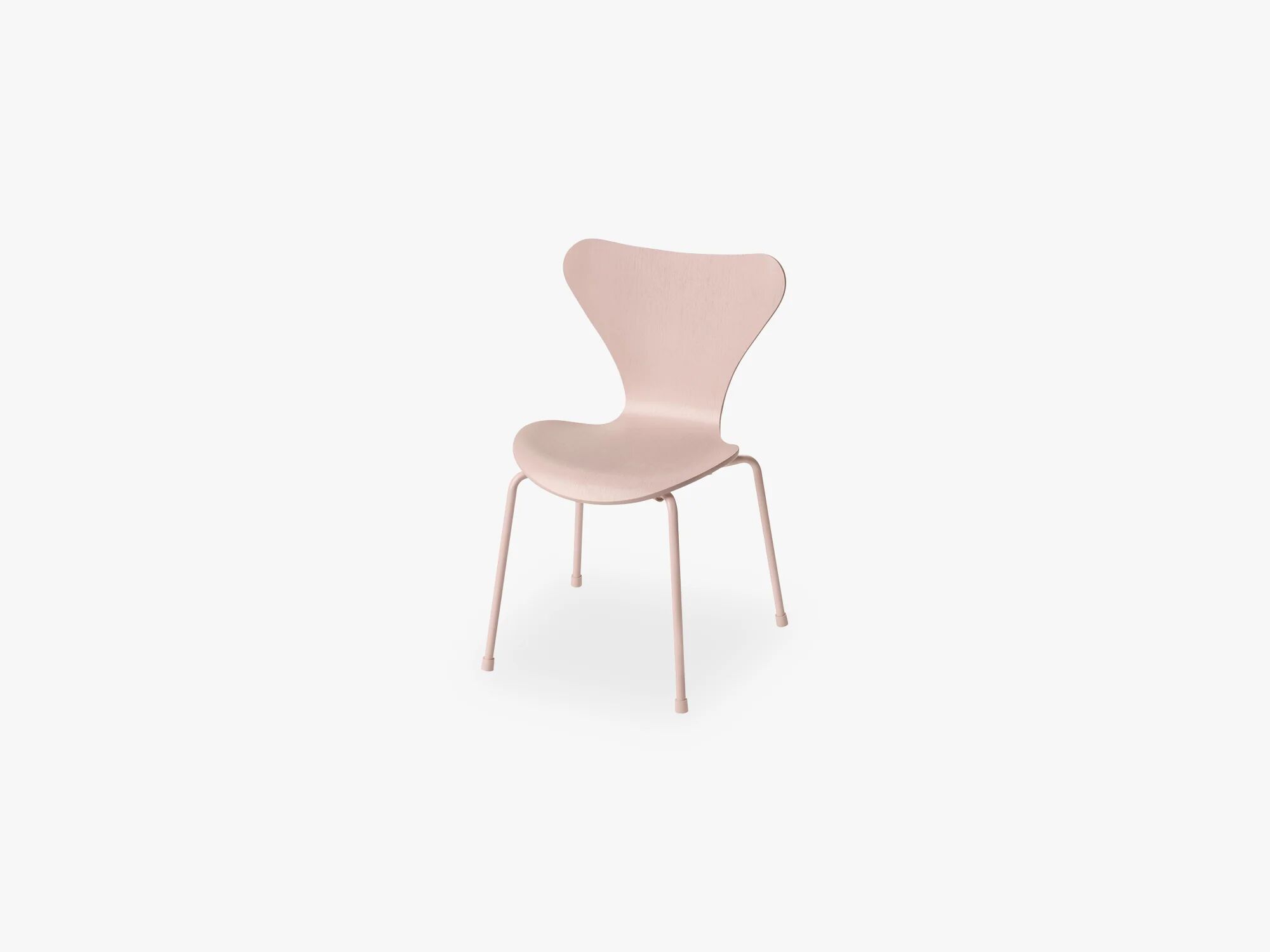 Fritz Hansen Serie 7 barnestol, rosa monokrom