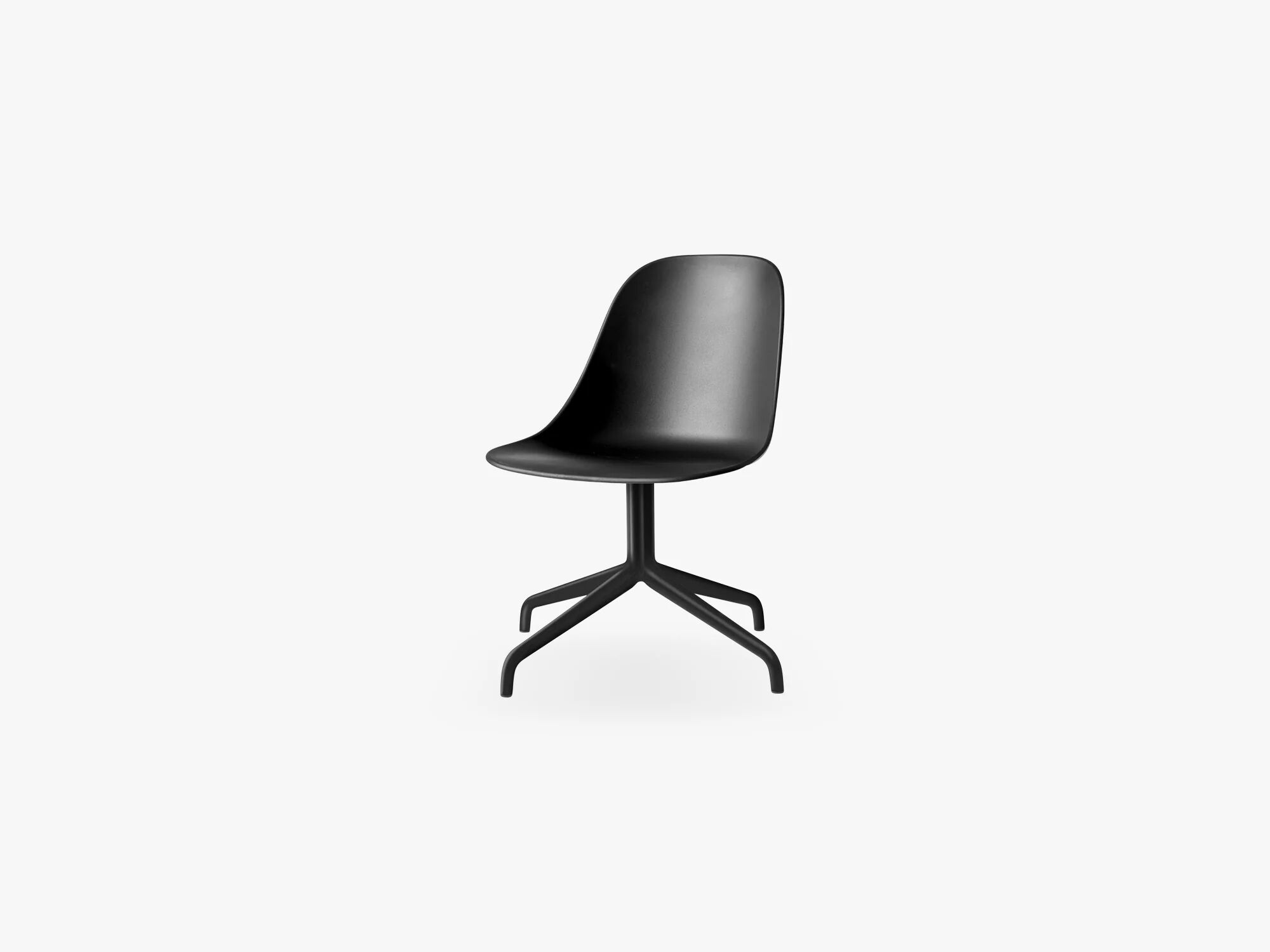 Menu Harbour Side Chair, Black Swivel / Black Shell