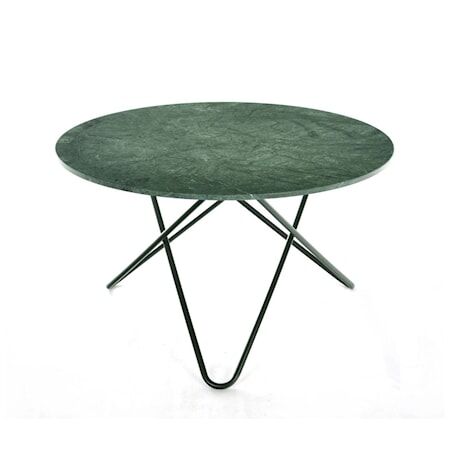 OX DENMARQ Big O table spisebord - Green indio/black steel