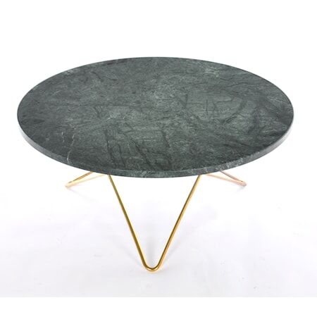 OX DENMARQ Big O table spisebord - Green indio/brass