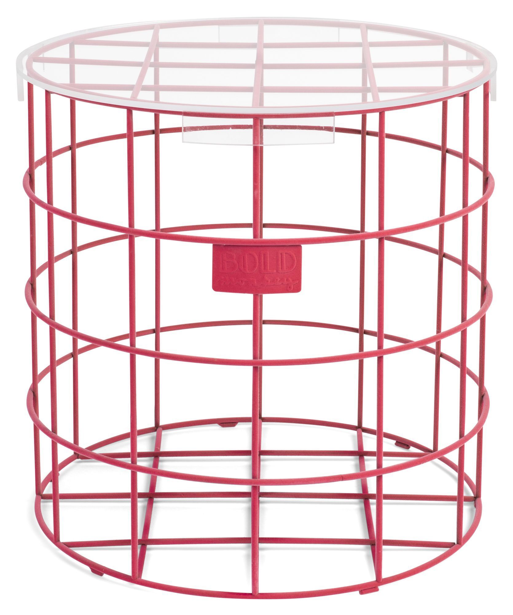 BOLD monkey Cage Fight Sidebord - Pink, Ø41,5   Unoliving