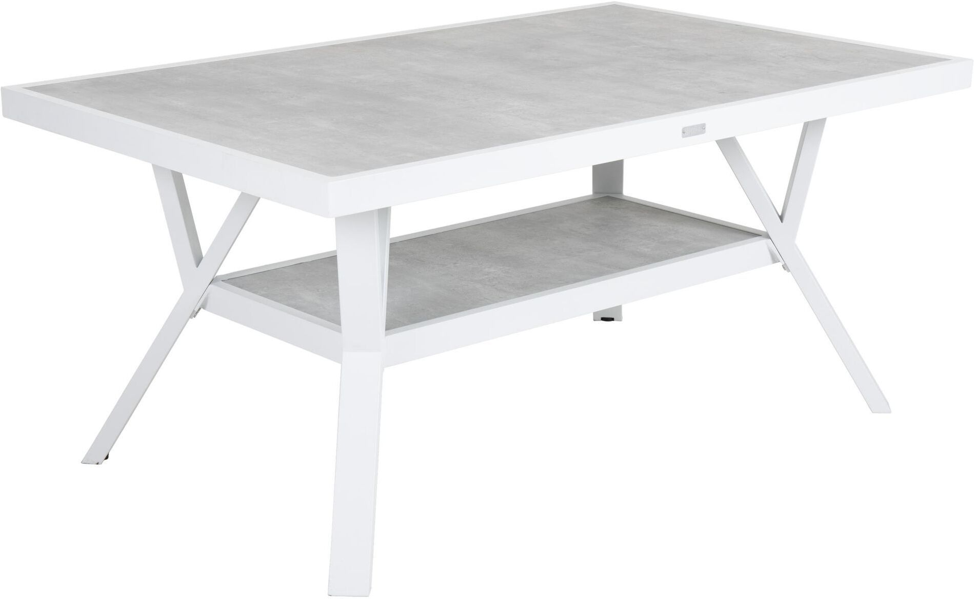 Brafab Samvaro Loungebord m. glass - Hvit, 140x90   Unoliving