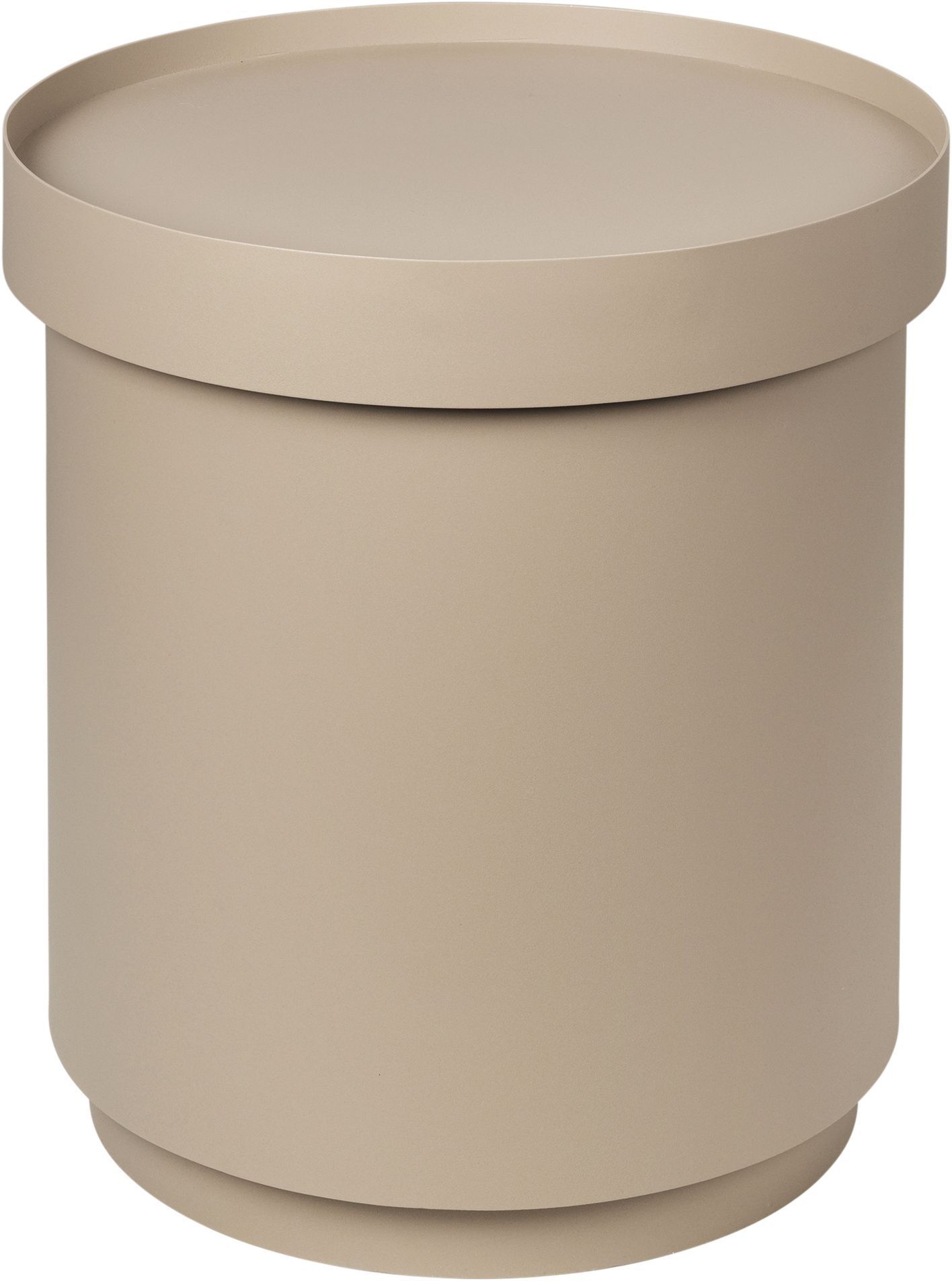 Broste Copenhagen Ninna Sidebord m. oppbevaring - Beige, Ø35   Unoliving