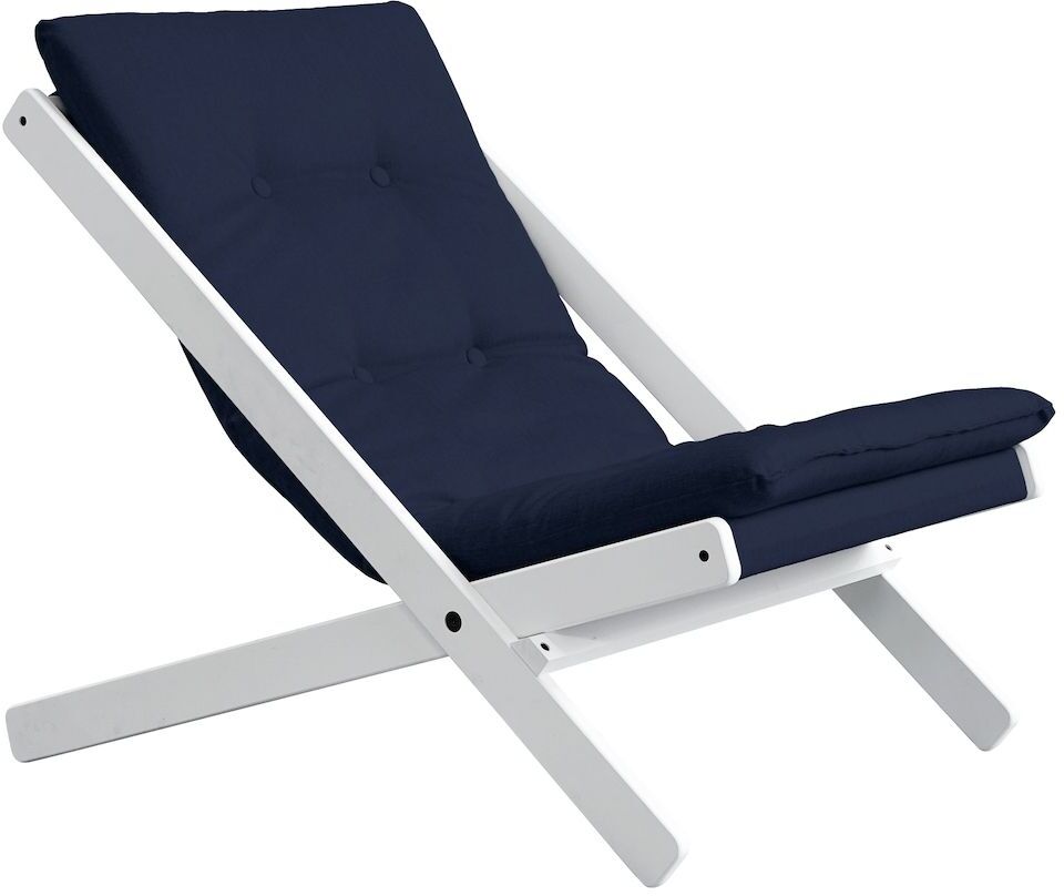 Karup Design Boogie Loungestol, Navy/Hvit   Unoliving