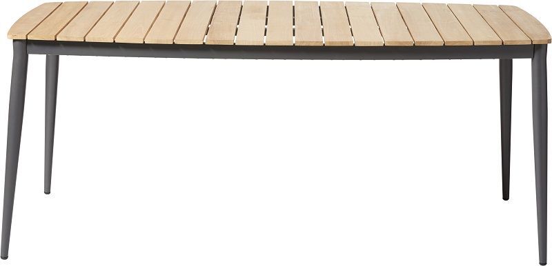 Cinas - Rio Hagebord 180x90 - Antracit/teak   Unoliving