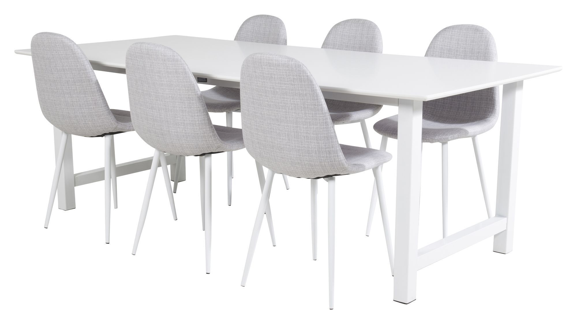 Venture Design Count Spisebord med 6 Polar-stoler, Grå   Unoliving