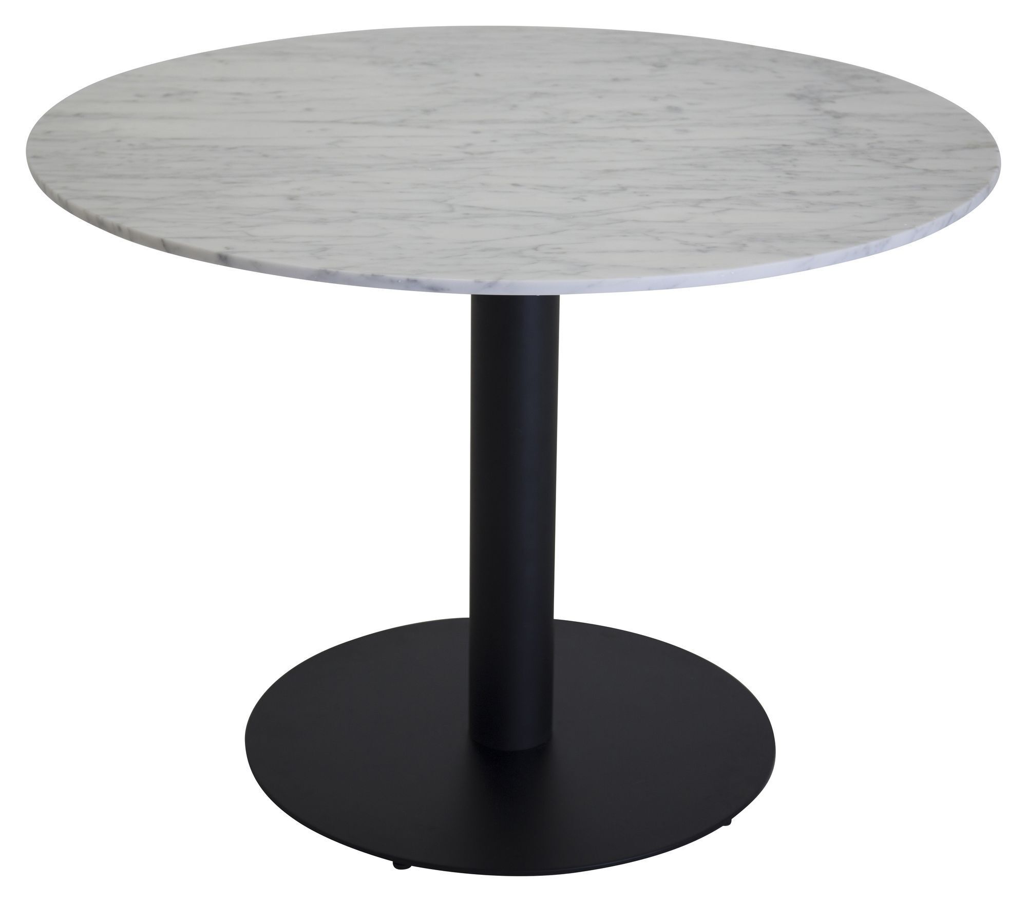 Venture Design Estelle Spisebord, Hvit marmor, Ø106   Unoliving
