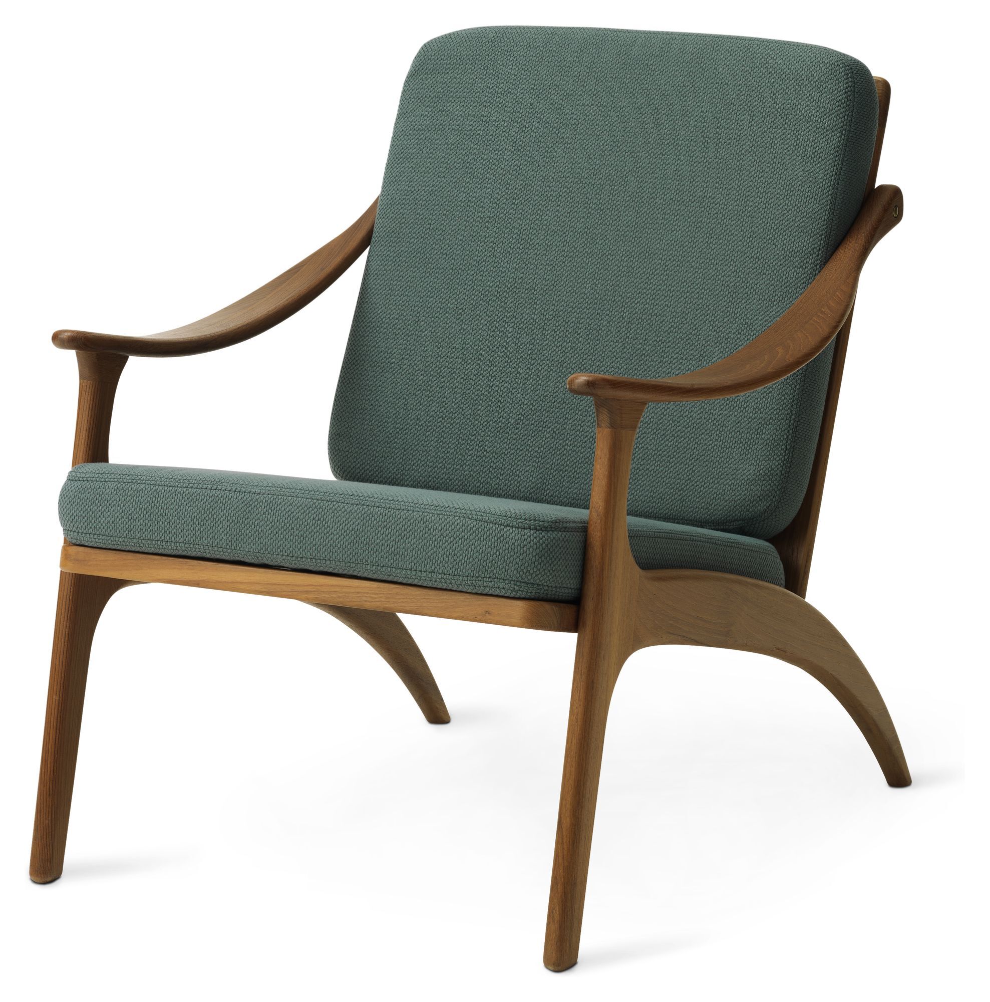 Warm Nordic LEAN BACK Loungestol, Cyan, Teak   Unoliving