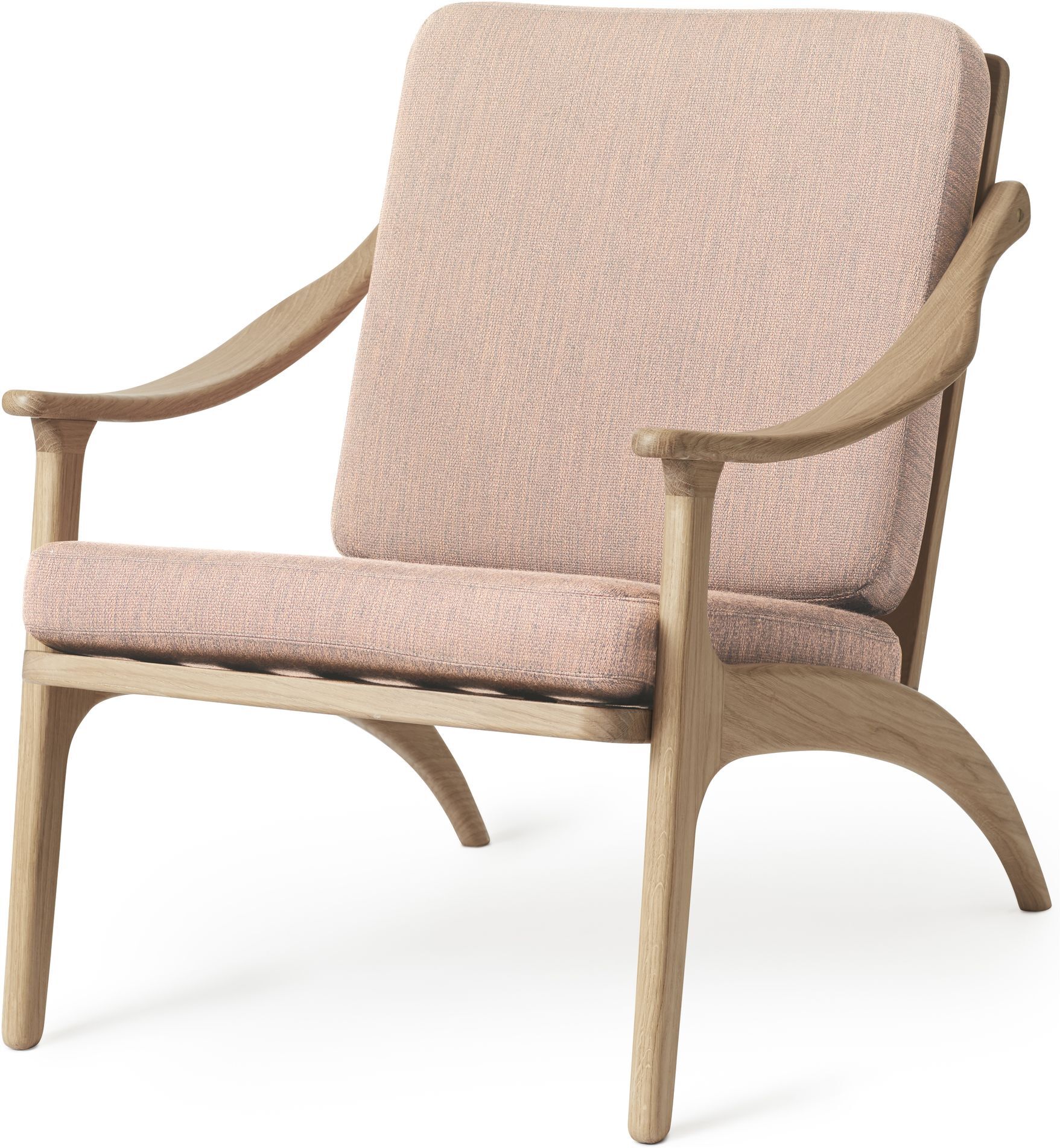 Warm Nordic LEAN BACK Loungestol Rosa, Eik   Unoliving