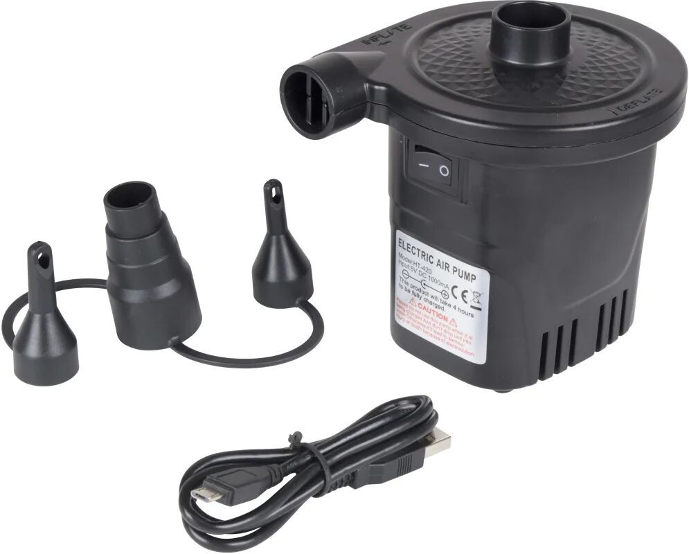 Bo-Camp Elektrisk luftsengepumpe med USB 250 L/min 12/230 V