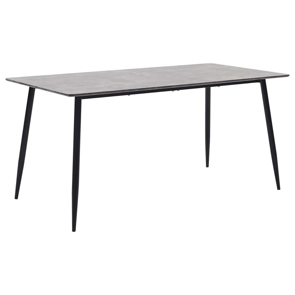 vidaXL Spisebord grå 160x80x75 cm MDF