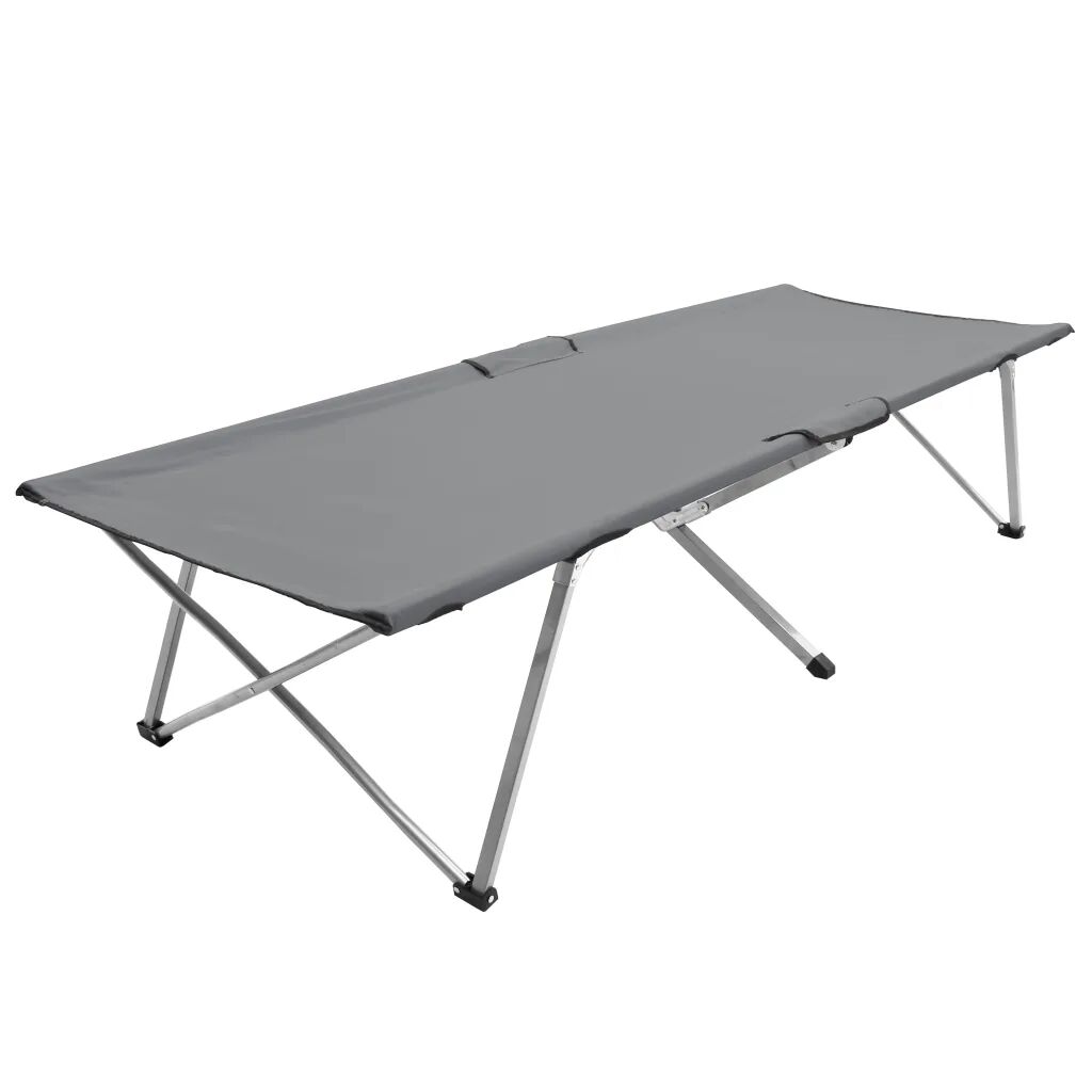 vidaXL Campingseng 206x75x45 cm XXL grå