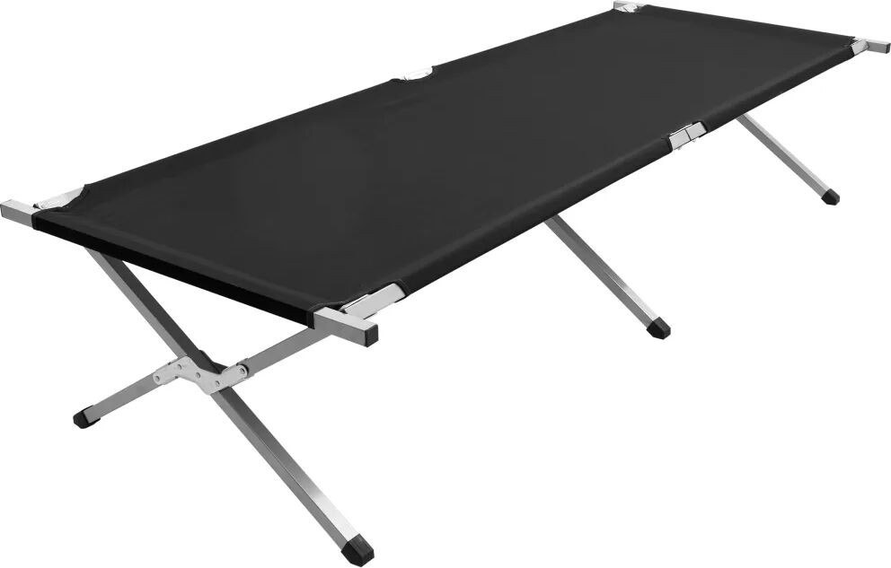 vidaXL Campingseng 210x80x48 cm XXL svart