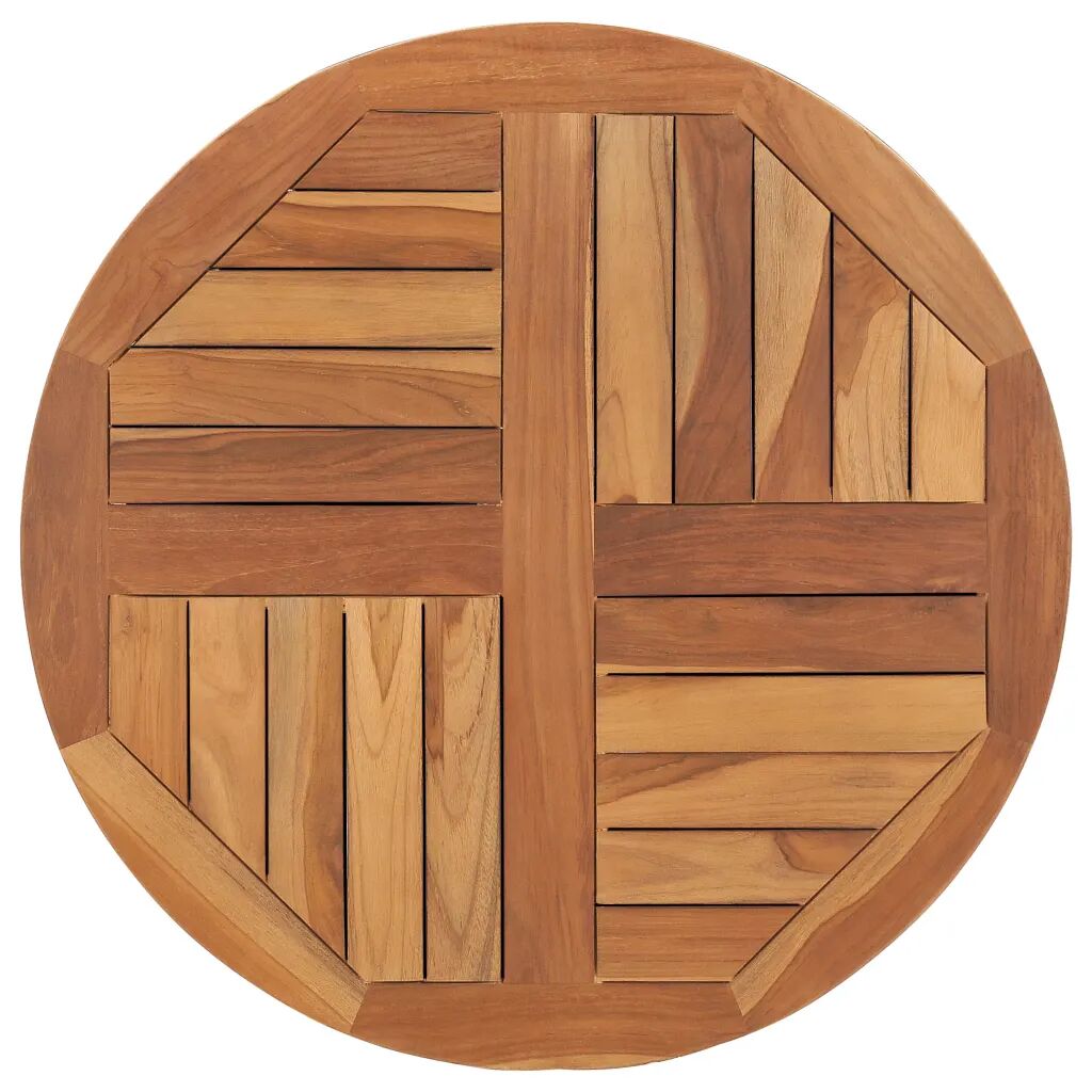 vidaXL Bordplate heltre teak 2,5 cm 70 cm