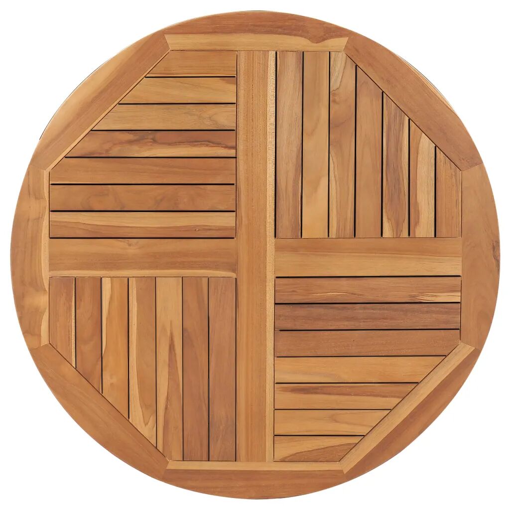 vidaXL Bordplate heltre teak 2,5 cm 90 cm