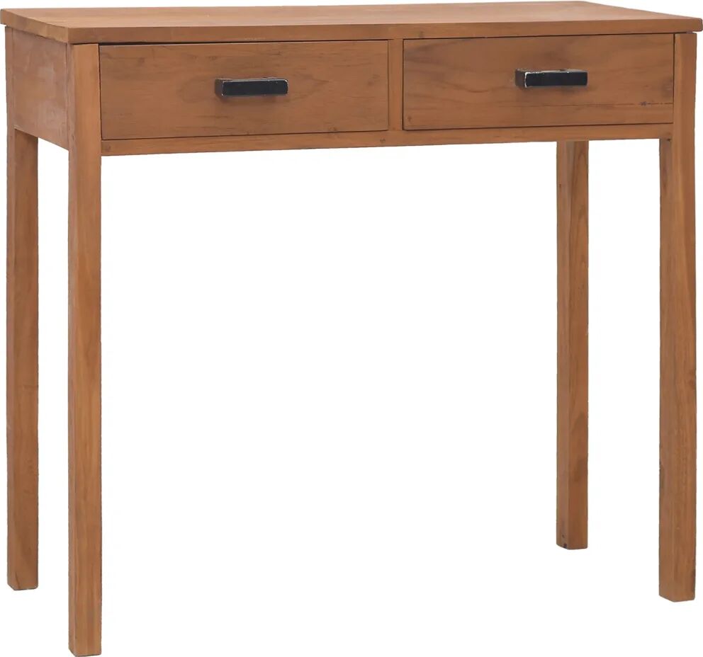 vidaXL Kontorpult 81x40x75 cm heltre teak