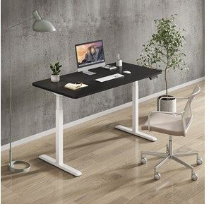 Andersson Frame Electric White + Desktop Black 160cm