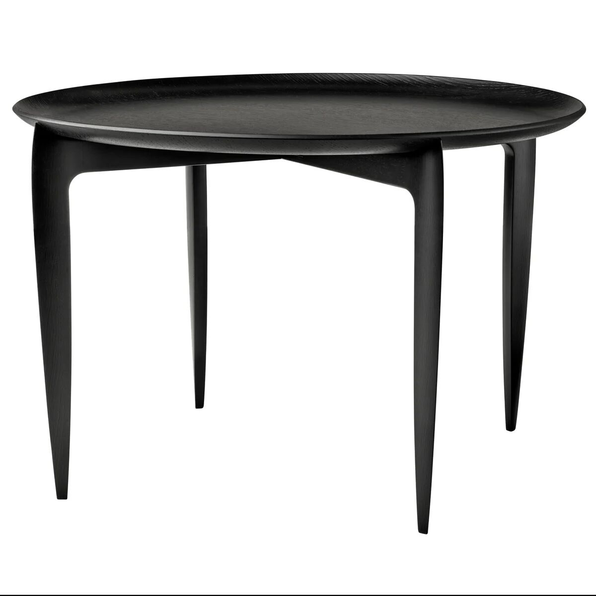 Fritz Hansen Foldable Tray Table Ø 60 cm Svart