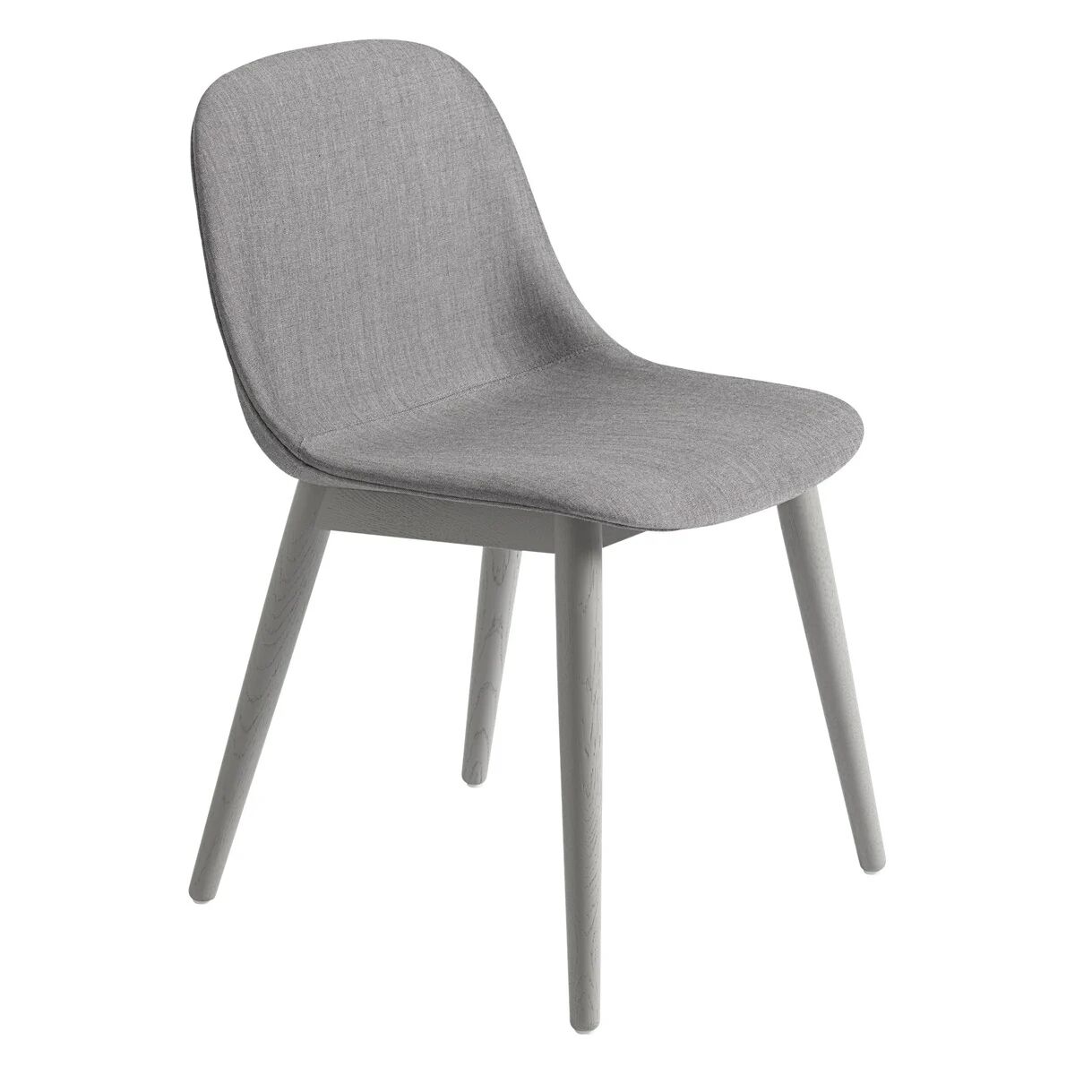 Muuto Fiber Side Chair stol med trebein Remix 133-grey