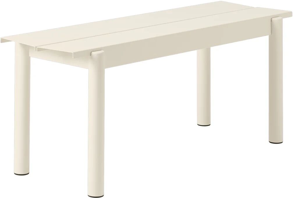 Muuto Linear stålbenk 110 cm hvit