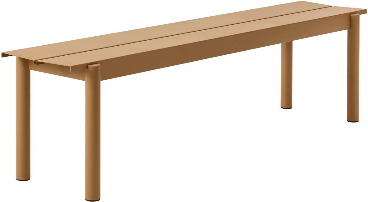 Muuto Linear stålbenk 170 cm Burnt oransje