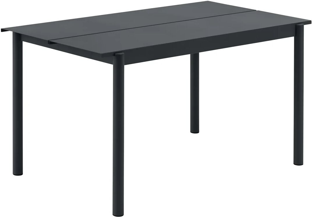 Muuto Linear stålbord 140 cm Svart