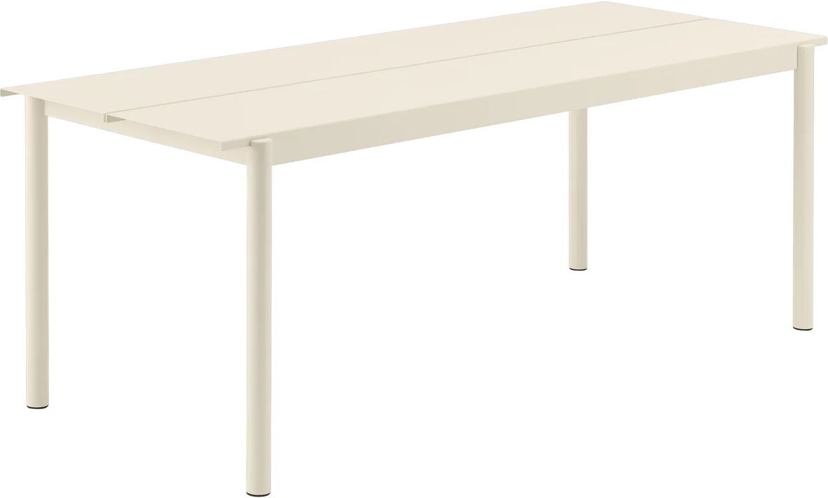 Muuto Linear stålbord 200 cm Hvit