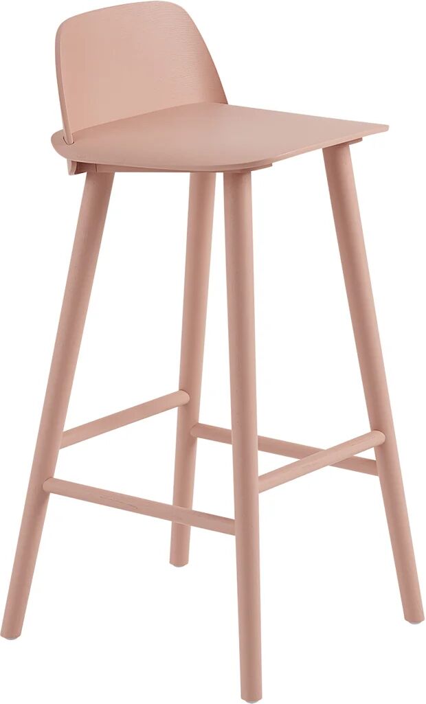 Muuto Nerd barstol 75 cm Tan rose