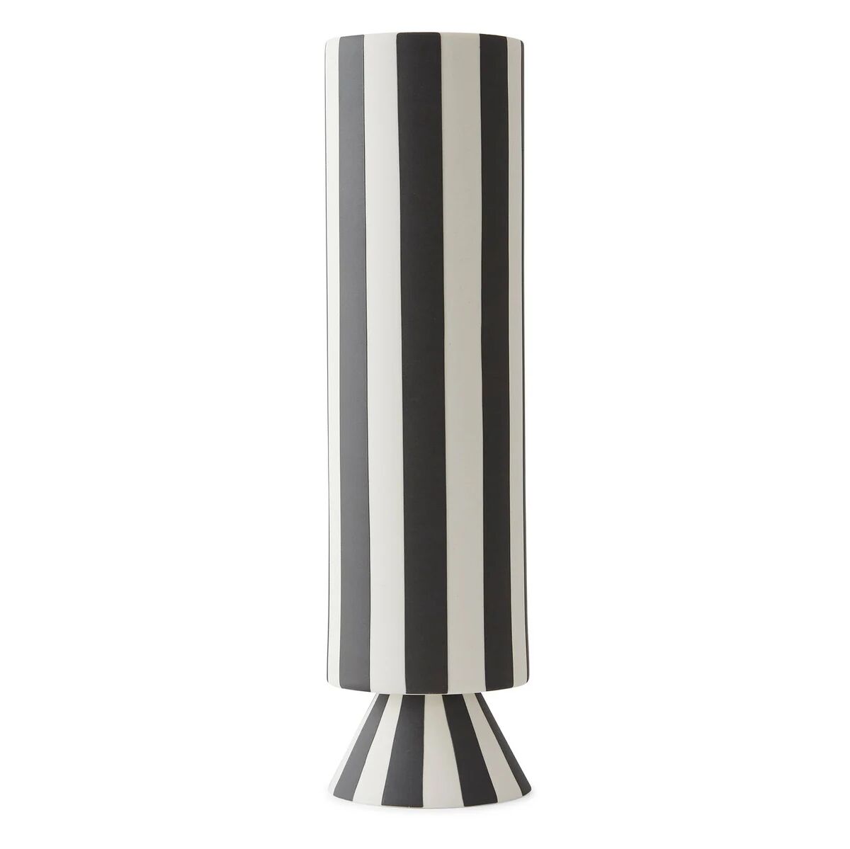 OYOY Toppu vase 31 cm Hvit-svart