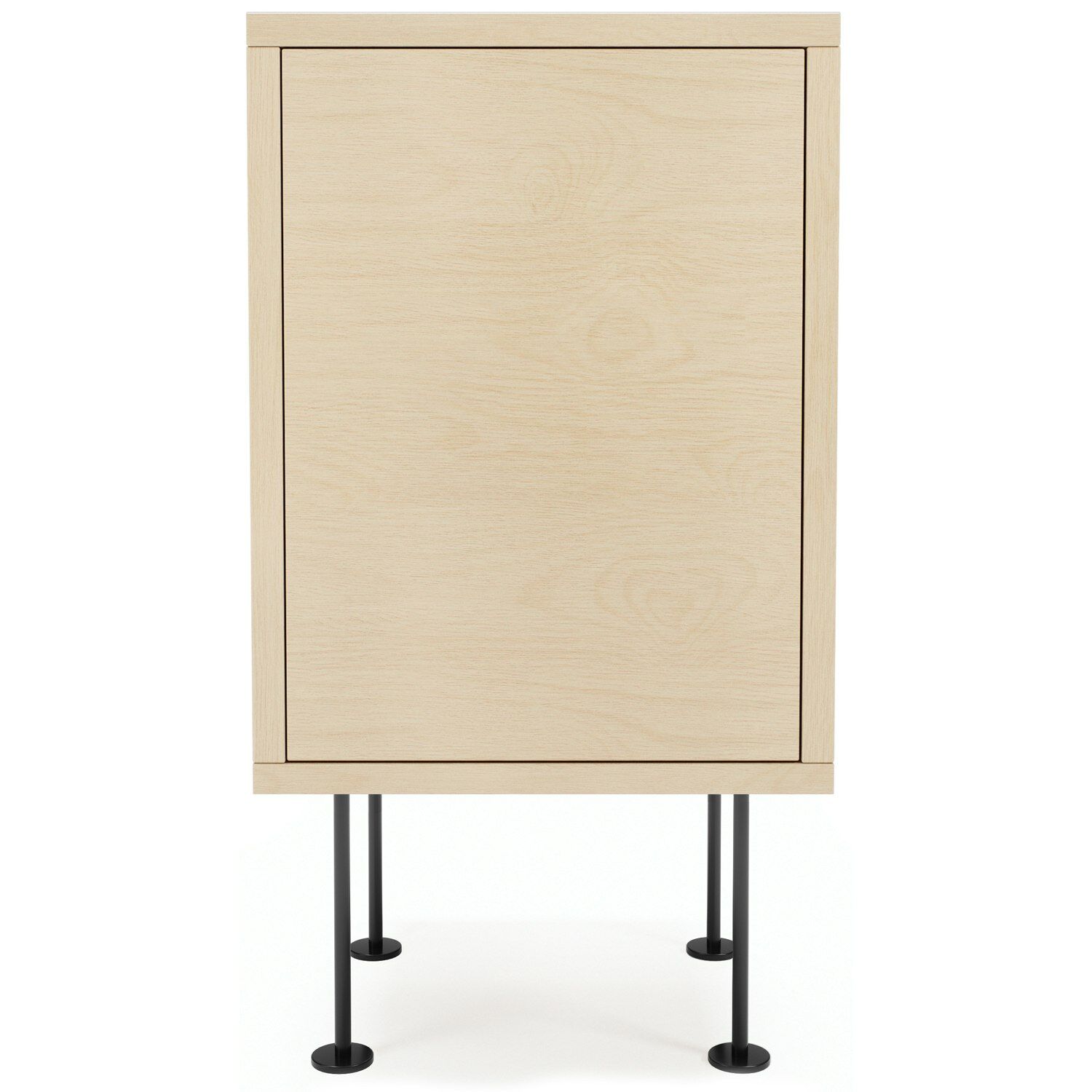 Decotique -Vogue Nattbord, White Pigmented Oak / Svart