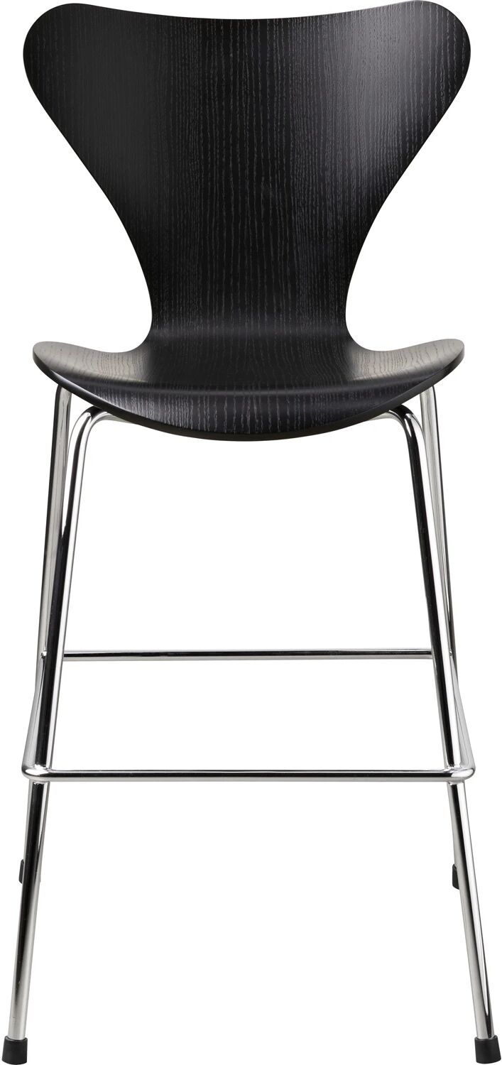 Fritz Hansen -Series 7 Juniorstol, Svart / Chrome