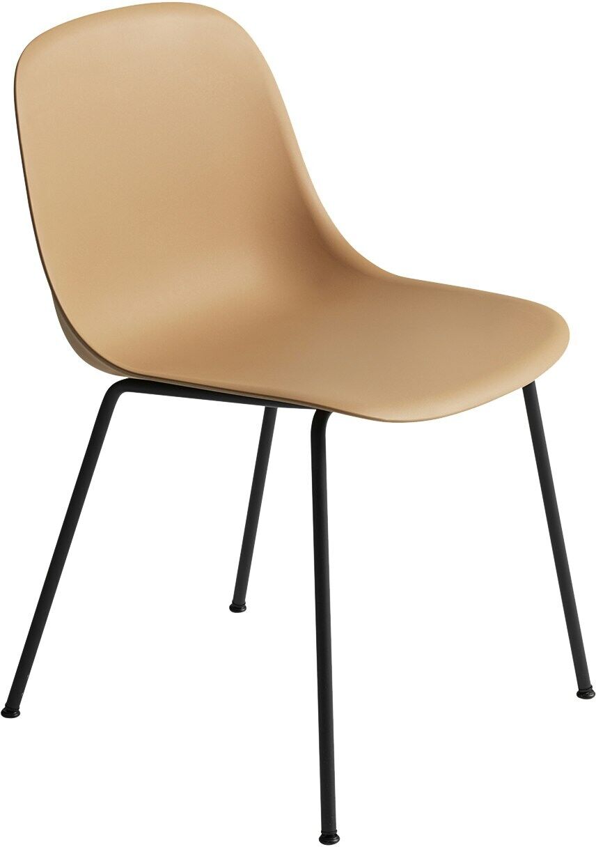 Muuto -Fiber Tube Stol, Ockra/Svart