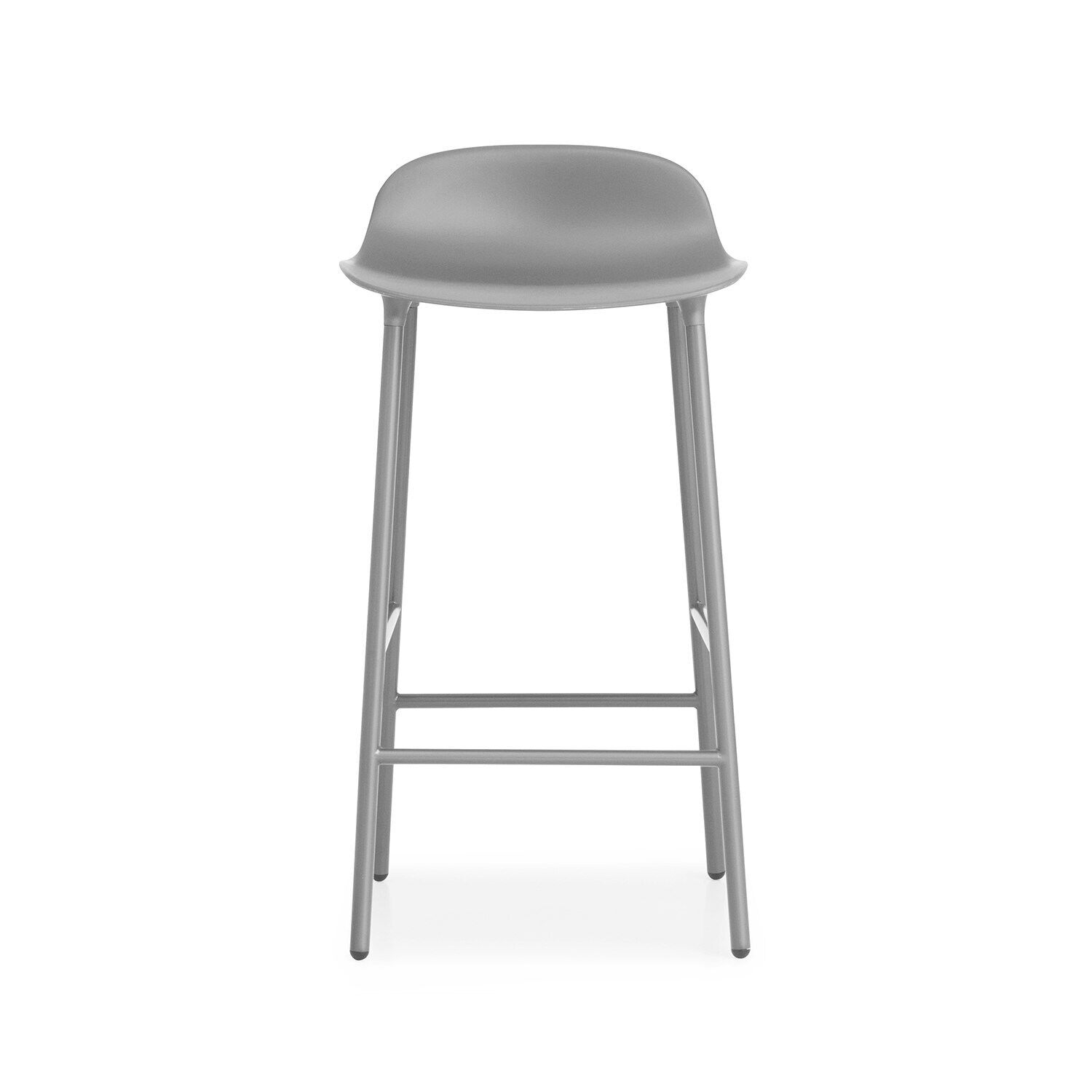 Normann Copenhagen -Form Barstol 65 cm, Grå/Stål