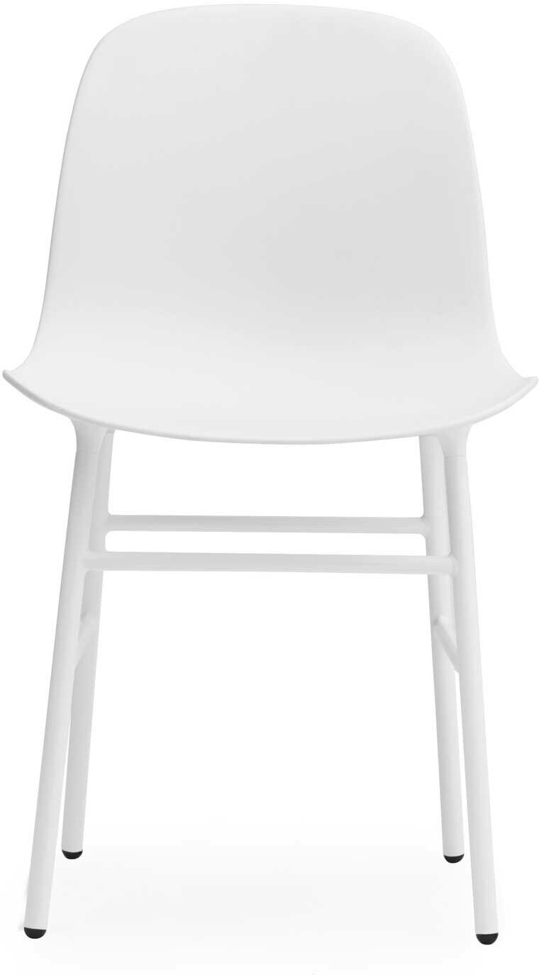 Normann Copenhagen -Form Stol, Hvit/Stål