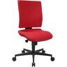 Topstar Obrotowe krzesło biurowe SYNCRO CLEAN, materiał obicia antybakteryjny, czerwone