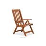 konsimo Krzesło ogrodowe z drewna litego sosnowego ALCES