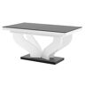 Elior Czarno-biały prostokątny duży stół do jadalni - Tutto 3X