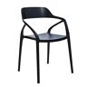 Elior Czarne nowoczesne krzesło - Visar