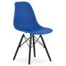 Elior Zestaw niebieskich minimalistycznych krzeseł - Naxin 3S