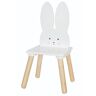 Elior Krzesło dla dzieci z drewna biały króliczek - Armo