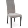 Elior Szare drewniane krzesło tapicerowane w stylu nowoczesnym - Ulto 3X