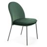 Elior Zielone tapicerowane welurem krzesło - Tazo