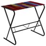 Elior Szklane biurko z kolorowym tęczowym wzorem - Feryso 3X