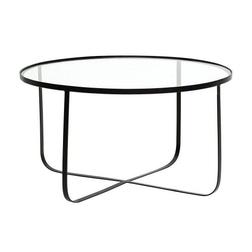 Bloomingville Minimalistyczny czarny metalowy stolik