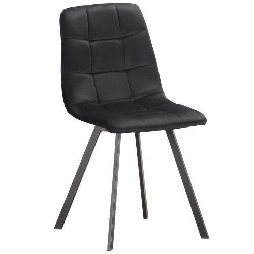 EMWOmeble Krzesło welurowe czarne ART820